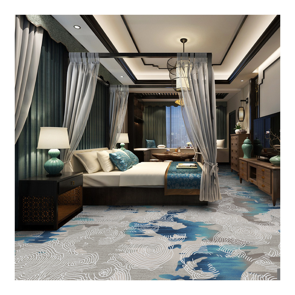 Nylon Material China Axminster Carpet Luxury Style Flooring Printing Customized Design Hotel Carpet For Sale