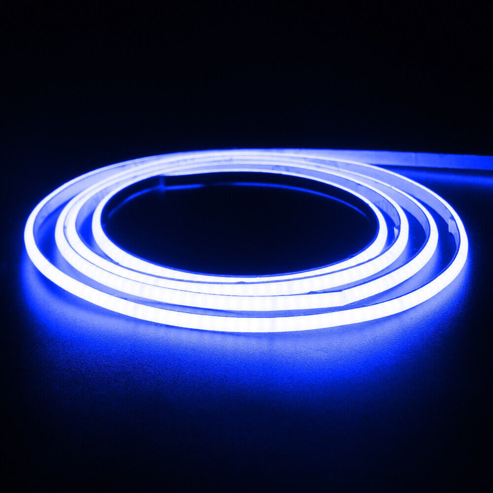 Wholesale High Quality LED Tape Light 8MM 12V 24V Blue Color Smart Flexible COB LED Strip Light for TV Bedroom