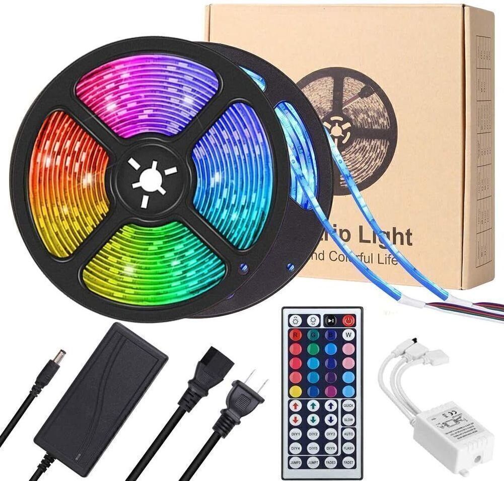 Wholesale SMD5050 RGB LED Strip Light 60LED DC12V 24V Flexible LED Tape Lights with Remote Control