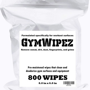 Hot Selling OEM&ODM Clean and Deodorize Workout Equipment and Surfaces Disposable 800 Count Gym Wipes