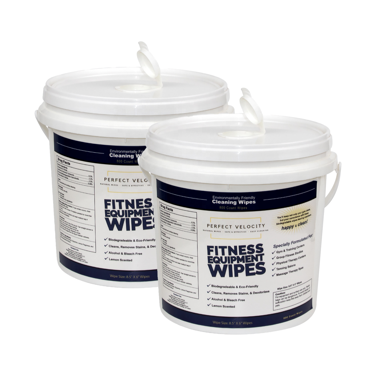 Multi Purpose Lemon Bleach Free Removes Stains Sports Equipment Disinfection Gym Wipes