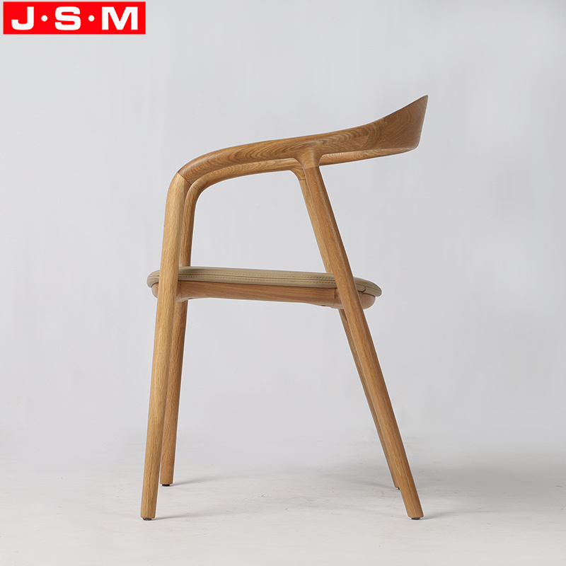 China Design Nordic Style Victorian Dine Bar White Oak Legs Kitchen Coastal Beige Hotel Dining Chair