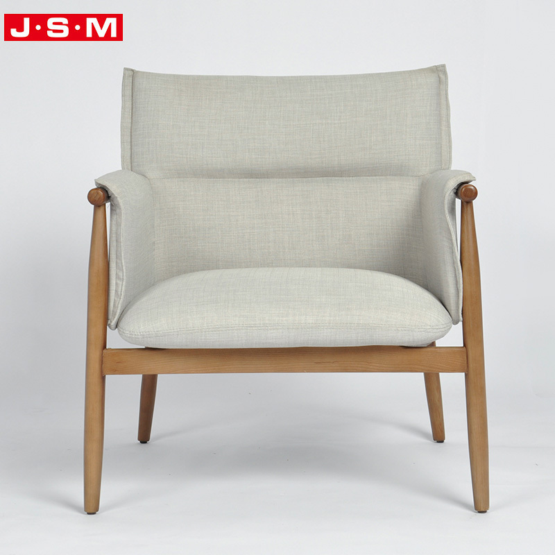 China Design Furniture Chaise Wooden Fabric Hairdressing Dinning Office Japandi Leisure Armchair Chair