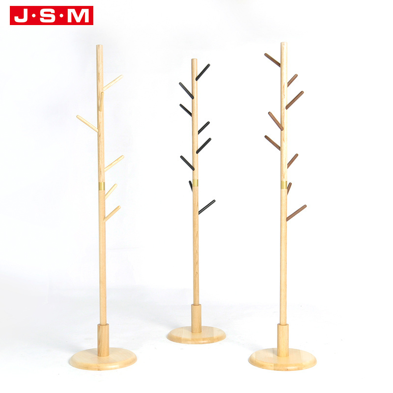 Hot Sale Industrial Standing Wooden Cactus Bedroom Coat Hanger Stand Hat And Coat Rack