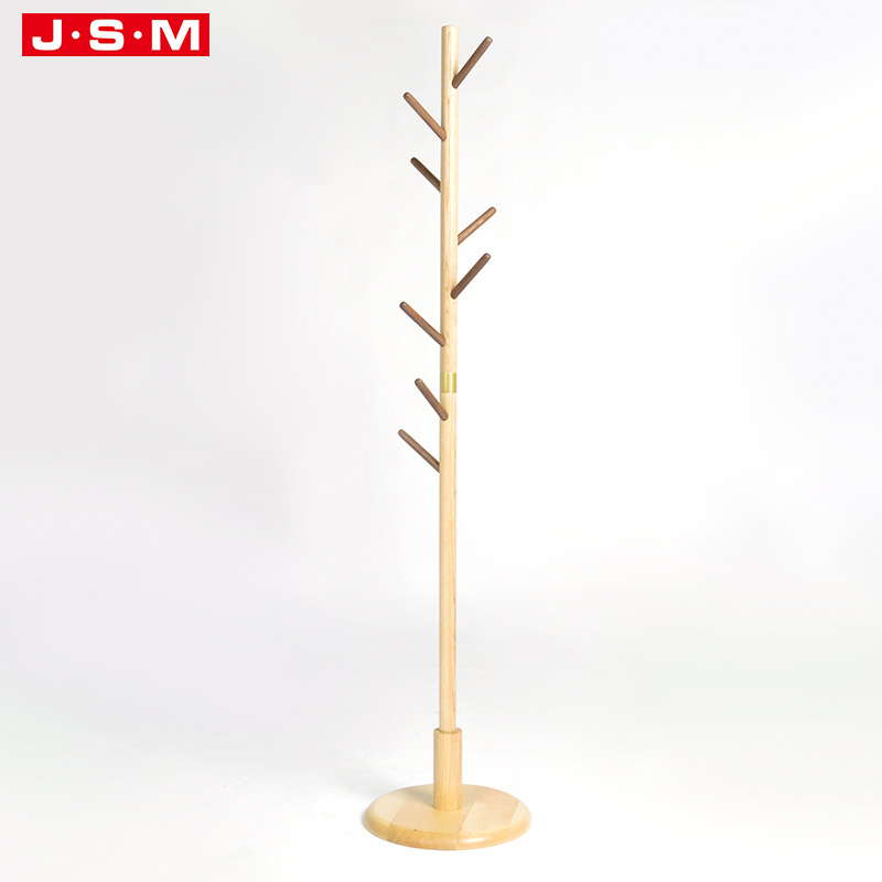 Good Quality Sale Floor Wooden Children Heavy Change Standing Hanger Tree Room Coat Rack