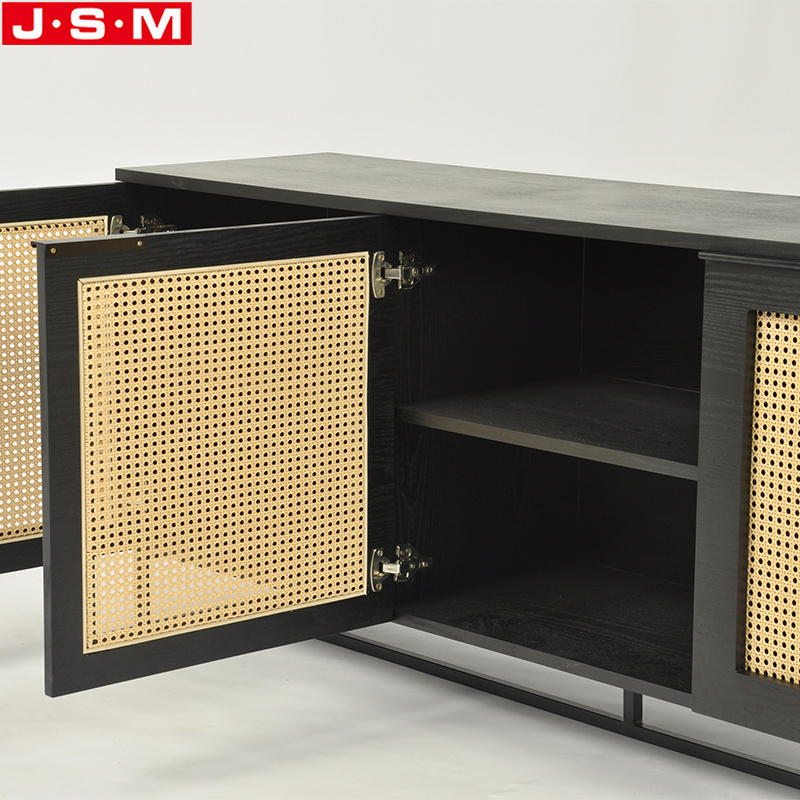 New Design Sideboards Tv Shoe Chests Entrance Plastic Rattan Decoration Wood Cabinets For Living Room