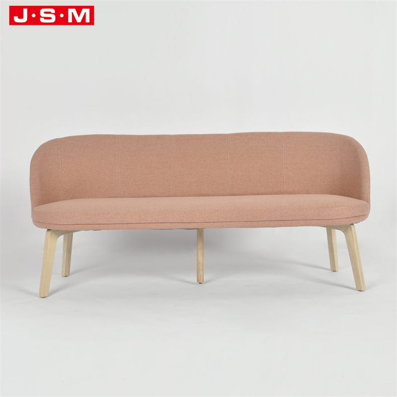 Nordic Modern European Style Five Star L Shape  Armchair Furniture Velvet Wooden Leather Sofa