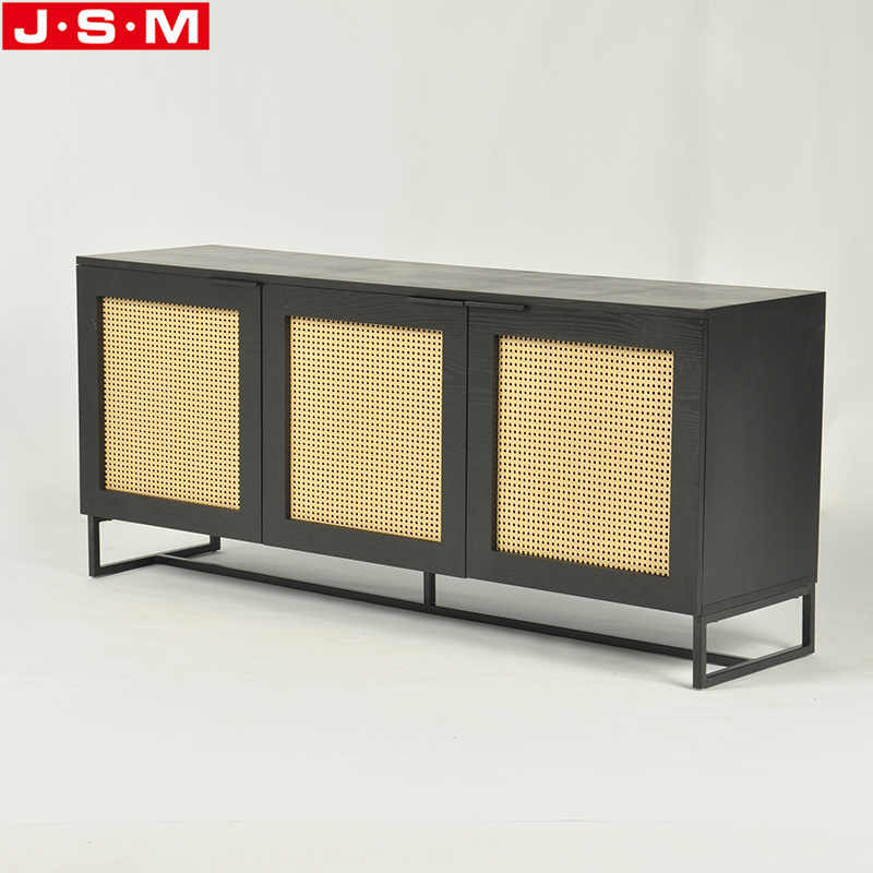 New Design Sideboards Tv Shoe Chests Entrance Plastic Rattan Decoration Wood Cabinets For Living Room