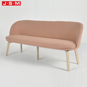 Nordic Modern European Style Five Star L Shape  Armchair Furniture Velvet Wooden Leather Sofa