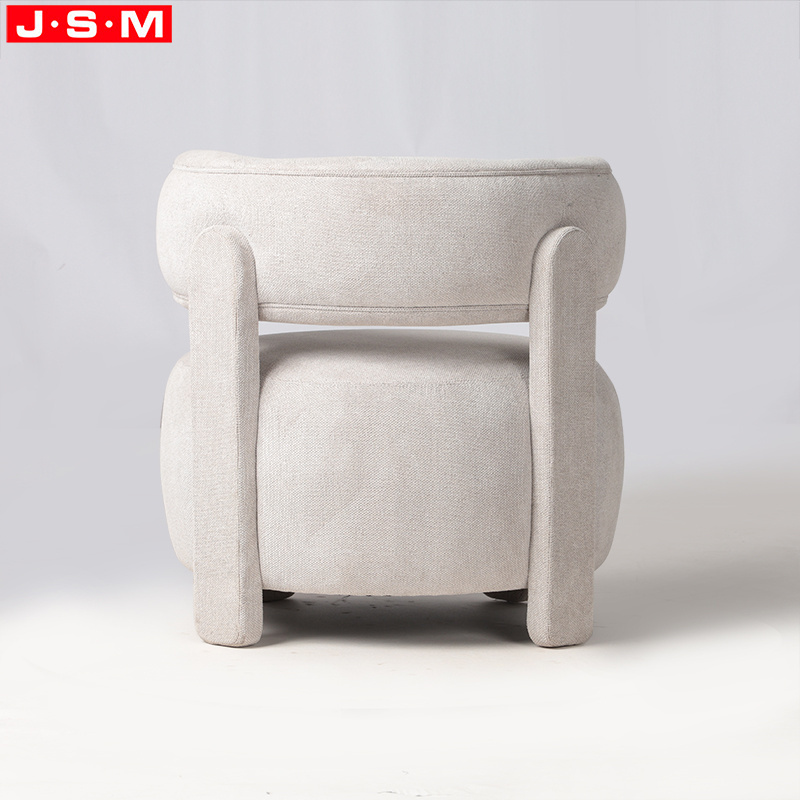 High Quality Luxury Accent Chair Bedroom Italian Living Room White Upholstered Sherpa Leisure Chair