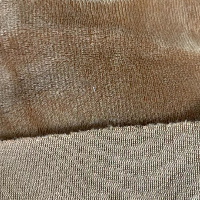 dark brown soft velboa boa fabric for making plush toys