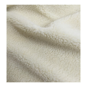 Factory High Quality Polyester Fake Sheep Lamb Fur Lining Fabric for Garment Winter Fabric