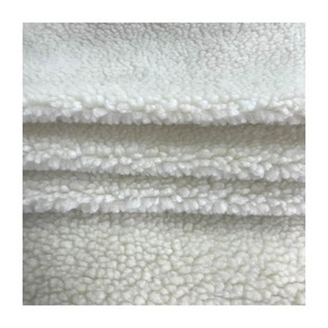 Factory direct 100% polyester lamb fur fabric sherpa fur fabric for garment