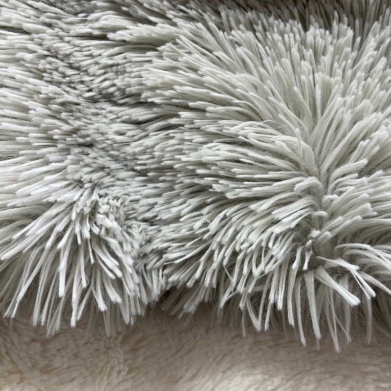 20-35mm long hair pile faux fur pv plush fur fabric for pet bedding cushion mattress and accessories