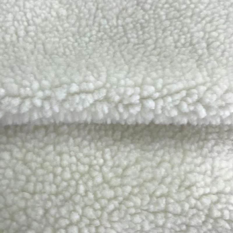 Custom polyester lamb sheep faux fur coat fabric printed sheep boa fur fabric