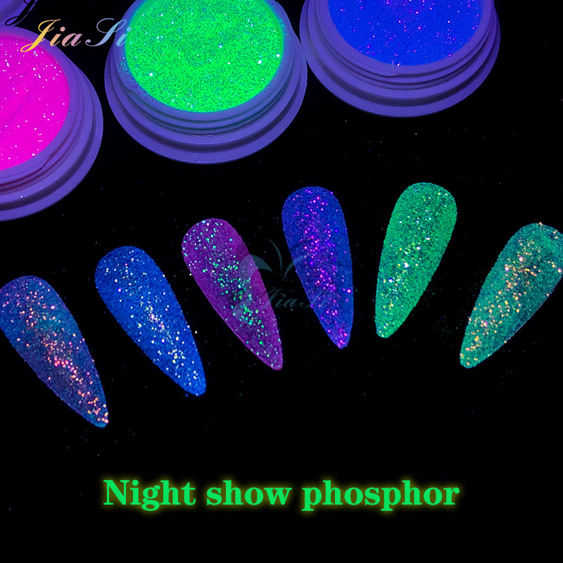 Hot selling 6 colors designs best selling nail art fine glitter dip acrylic powder