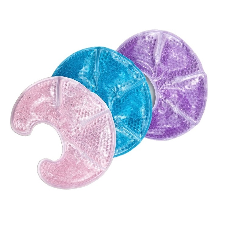 Customized Flower Hot Cold Pack Reusable Hot Compress Breast Gel Beads Breast Pads