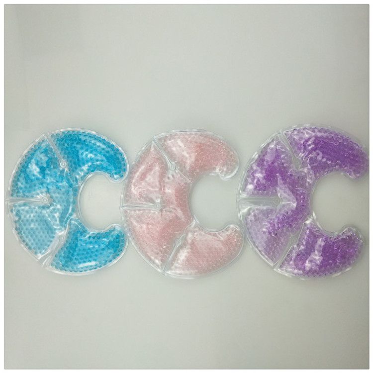 Customized Flower Hot Cold Pack Reusable Hot Compress Breast Gel Beads Breast Pads