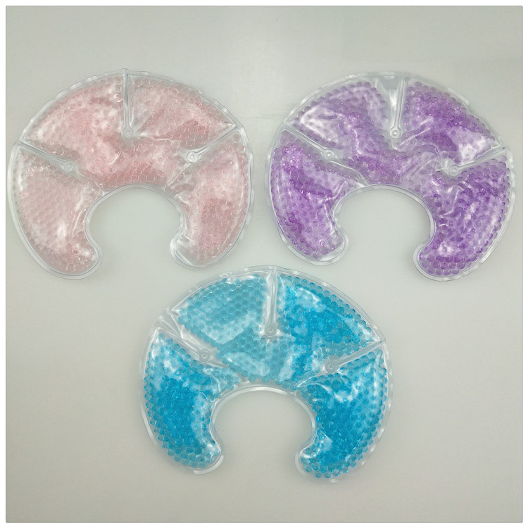 Customized Flower Hot Cold Pack Reusable Hot Compress Breast Gel Beads Breast Pads