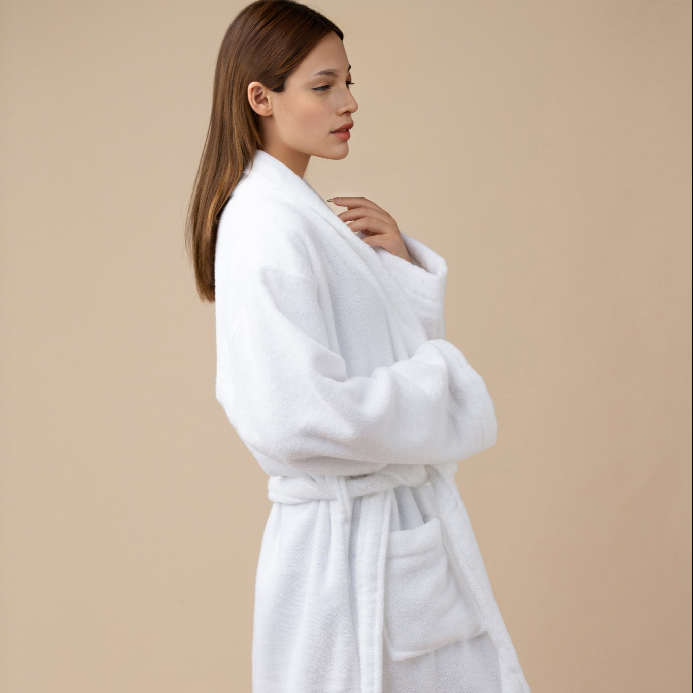 Custom 5 Star hotel 100% cotton terry women super soft bathrobe cotton long sleeve Unisex pajamas custom logo