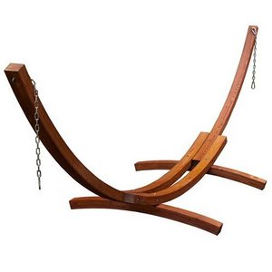 hammock support Double size curved Acr Russian Larch wooden hammock stand 400cm