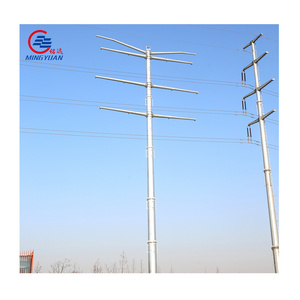 Electricity Power 9m Steel Pole Metal Pole Support for Electric Line