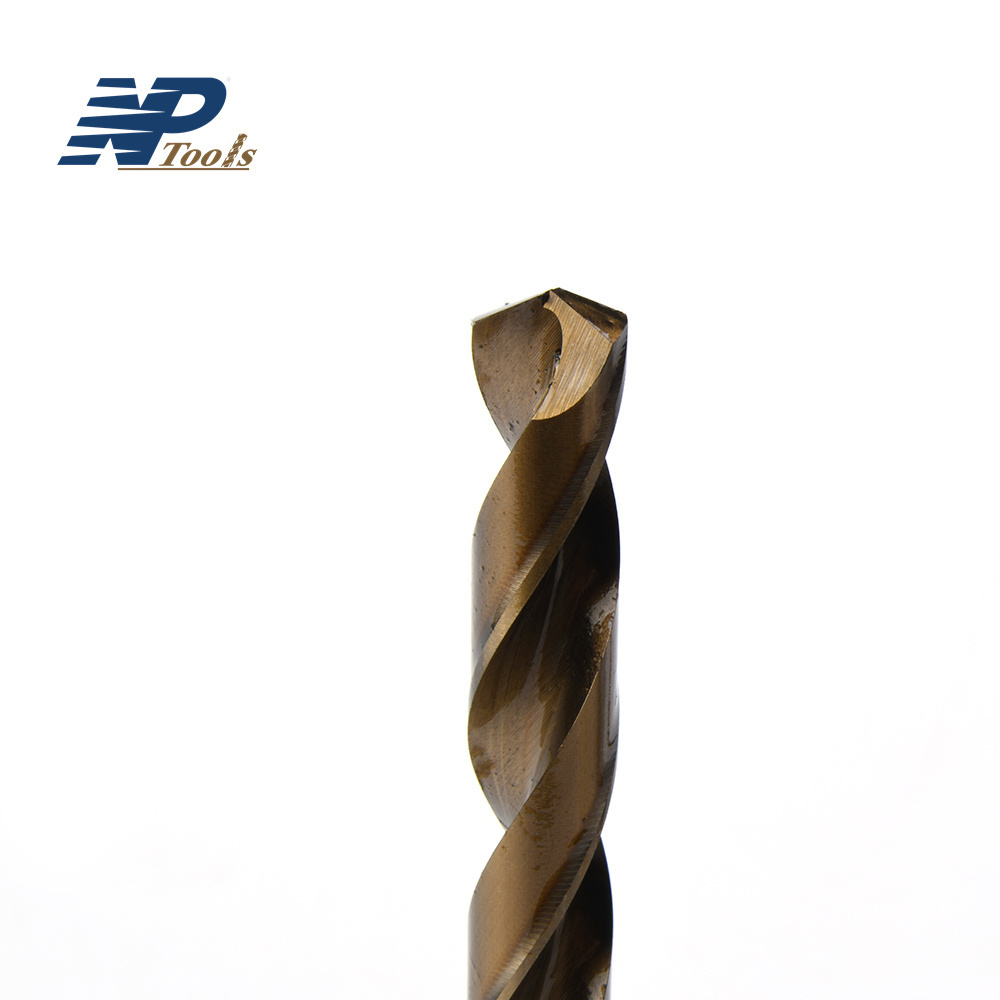 Naipu M42 Cobalt Drill Bit High Speed Steel Fried Dough Twist Drill Straight Shank Twist Drill Bit for Metal Stainless Steel