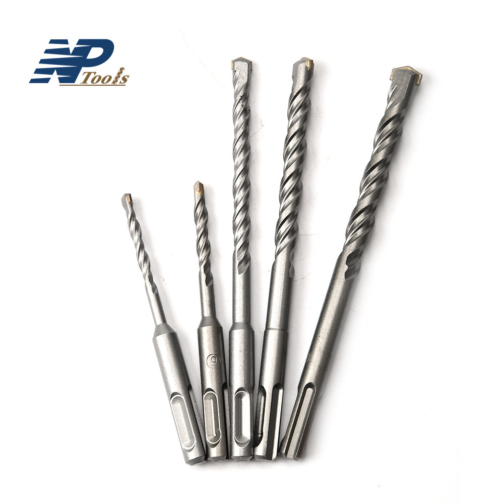 Naipu Masonry SDS-Plus Hammer Drill Carbide Tips Concrete Masonry Drill Bit for Concrete Brick Wall Tile Porcelain Ceramic