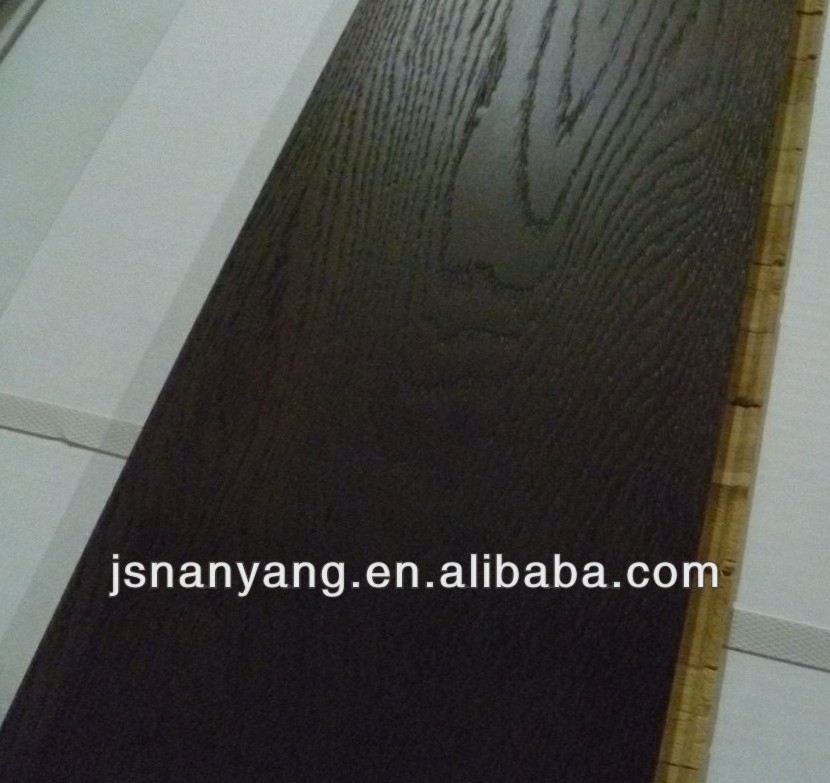 carbonized thermowood oak flooring with CE,ISO9001,FSC certificates