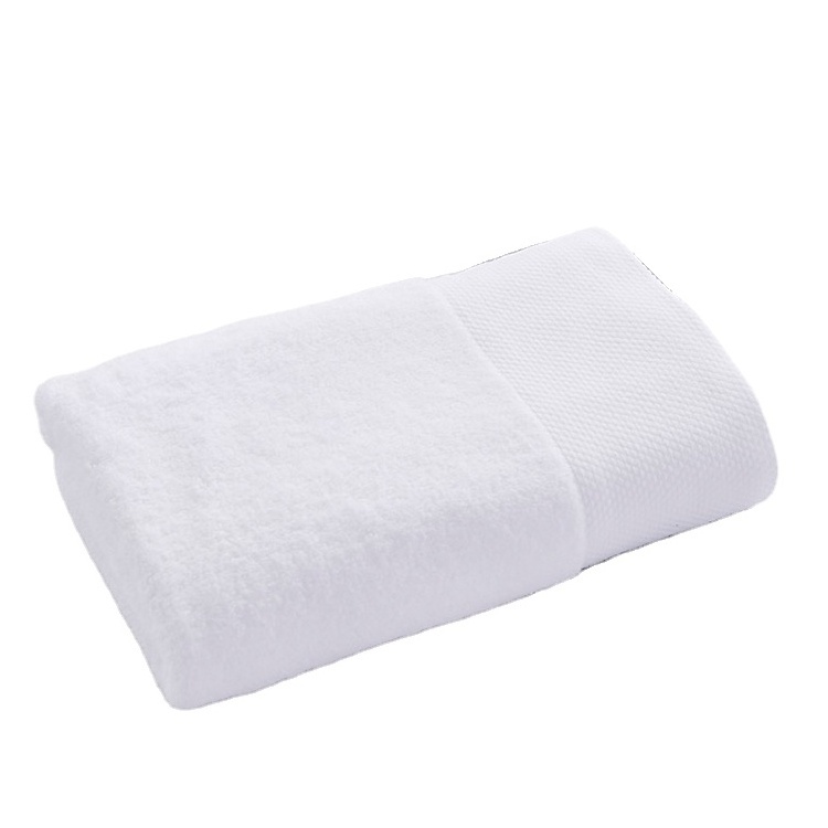 Hotel Towels And Linens 100% Cotton White Hilton Spa Towels Set Luxury Hotel Bath Towel