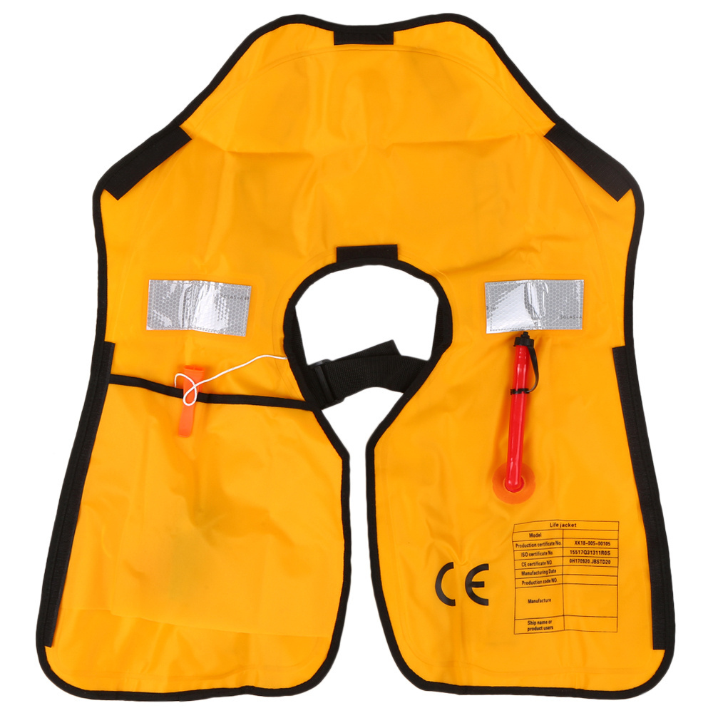 NiuFuRui 150N 33g CO2 cylinder rescue automatic inflatable solas life jacket with co2 cartridge,floating vest