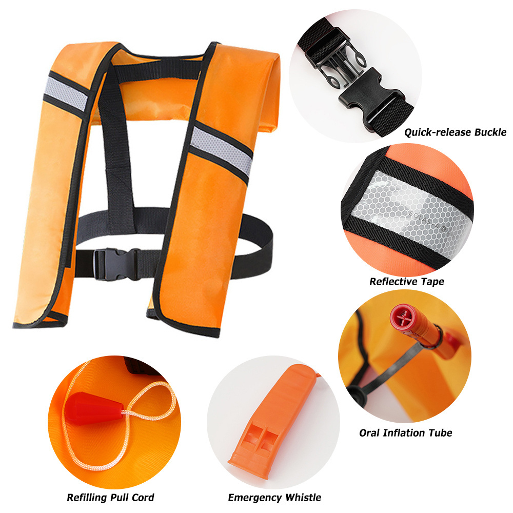 NiuFuRui Adult Water Sports Swimming Fishing Survival Manual / Automatic Inflatable life jackets