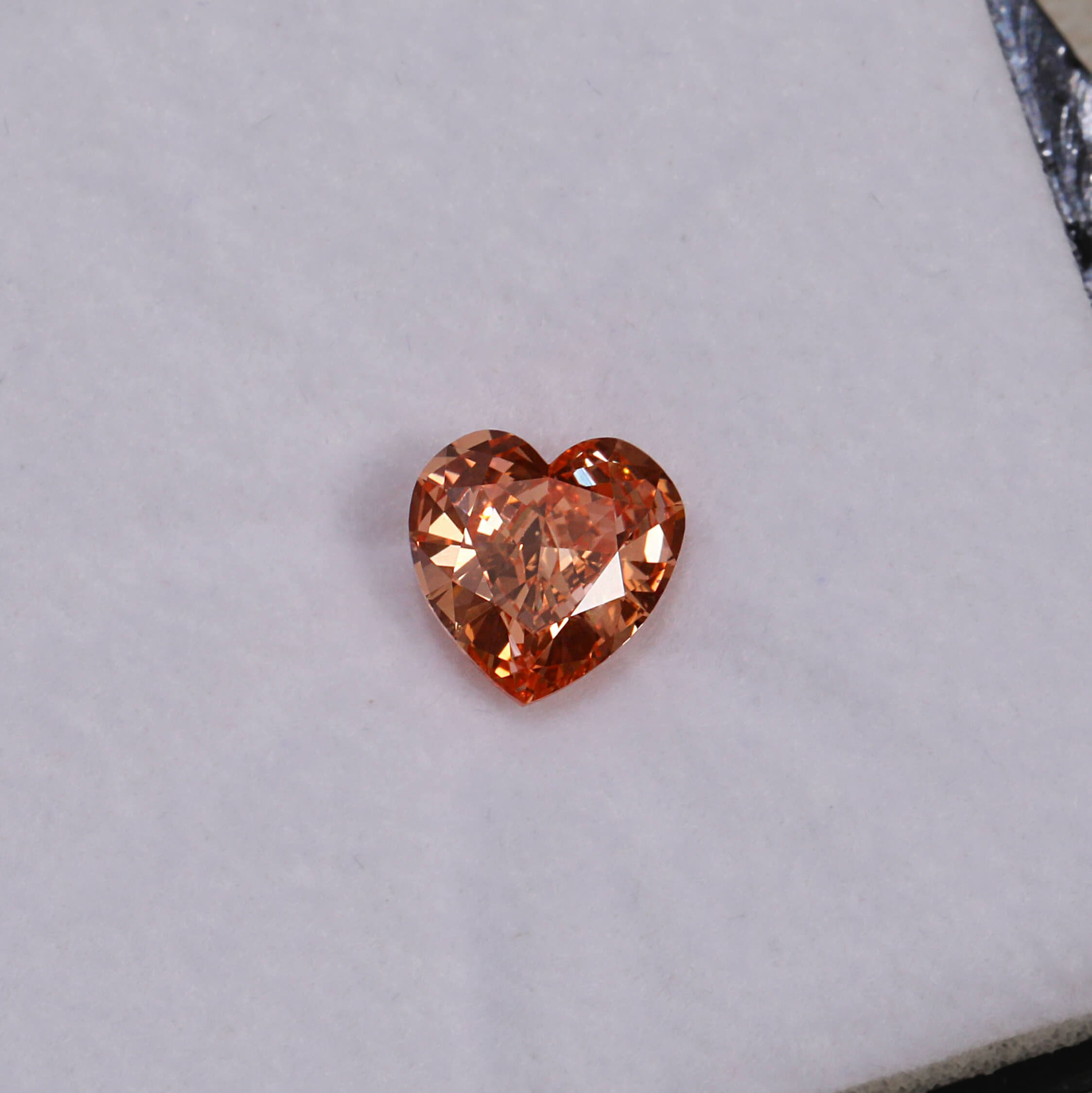 1.45 CT Heart Cut Loose Diamond for Engagement Ring Custom Pink Lab Grown Diamond for Making Jewelry