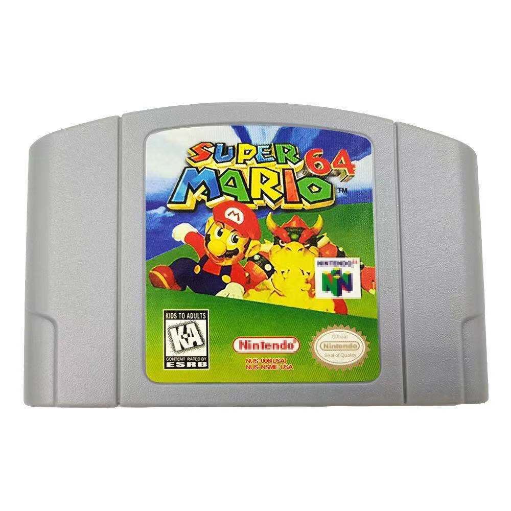 Factory Seal Super Mario 64 For N64 Game Card Cartridge Console NTSC Version