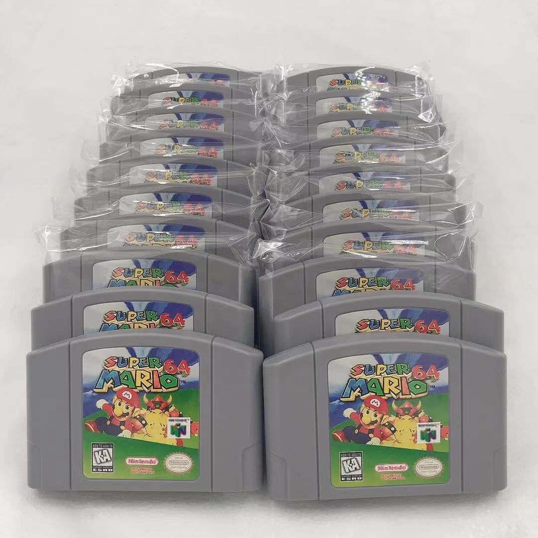 Factory Seal Super Mario 64 For N64 Game Card Cartridge Console NTSC Version mario amibo card