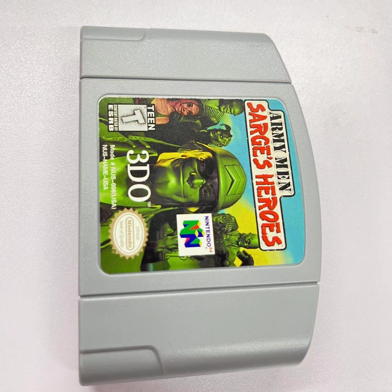 AR MY MEN SARGES HEROS Game US NTSC Version Video Game Cartridge Card Everdrive N64 Games For Nintendo 64