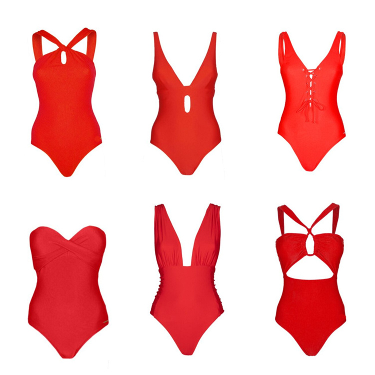 JSN9203453 Women's fashion one piece swimsuit manufacturer customized high quality sexy beach swimwear with your own LOGO