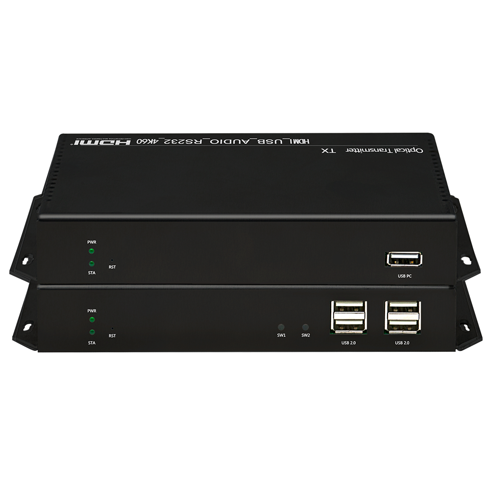 4K 20KM HDMI KVM Fiber Optic Extender 4K60fps Single Mode LC SFP Fiber Optic Video Converter