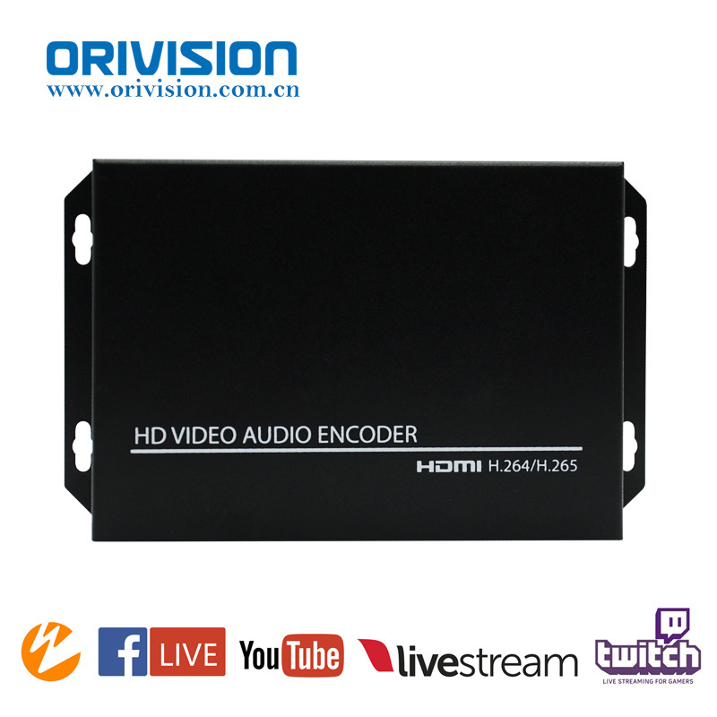 ORIVISION 1080P30 HD Encoder H265 H264 HDMI to IP Encoder For Youtube Facebook