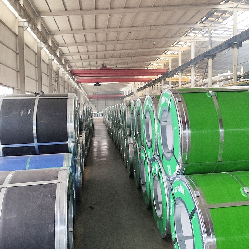 Cold rolled steel coil / PPGI color coated steel plate / zinc aluminum roofing coil from Jiangsu