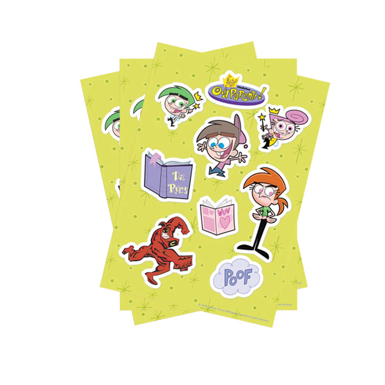 self adhesive custom holo child safe glue a4 waterproof kiss cut sticker sheet paper sticker for planner suppliers