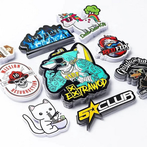 Custom Printing Die Cut Vinyl Stickers , Adhesive Waterproof PVC Label Company Logo Design Cartoon Stickers