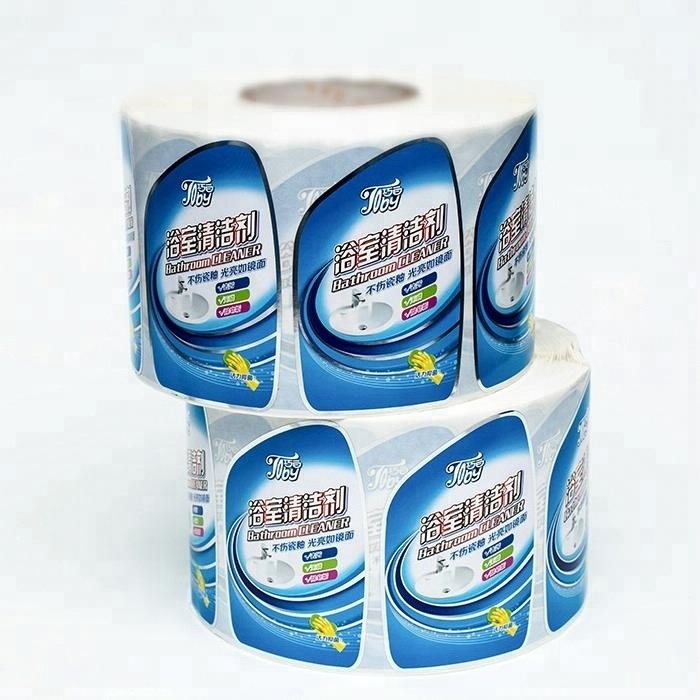 product bottle label printing custom adhesive sticker roll waterproof vinyl sticker