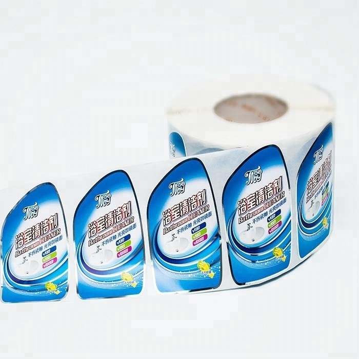 product bottle label printing custom adhesive sticker roll waterproof vinyl sticker