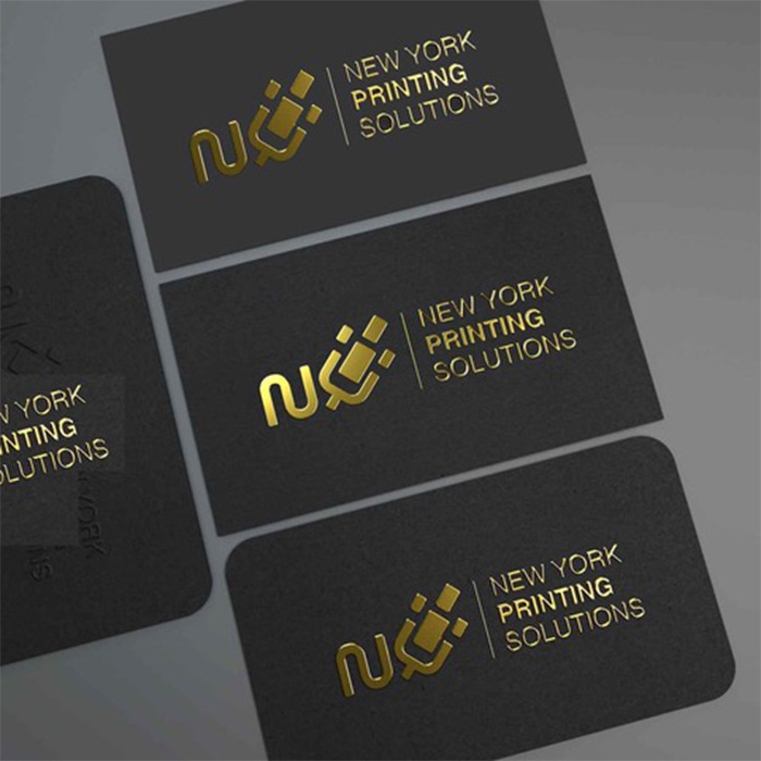 Elegant Customized Offset Printing Gold Silver Foil Business Cards , Matte Finishing Paper Custom Business Cards