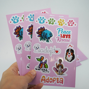 high quality vinyl waterproof kawaii kids custom kiss cut sticker paper custom personalized supplier