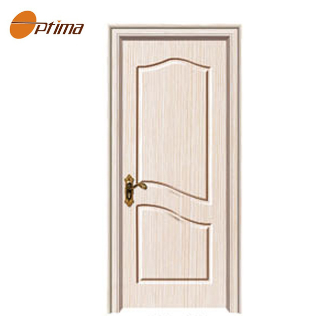 new design  plain wood bedroom residential interior modern door