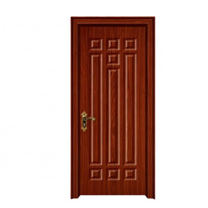 hot designs front pvc  wooden bathroom office door with glass window