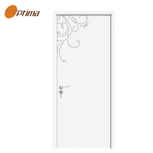 new design  plain wood bedroom residential interior modern door