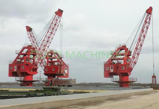 OUCO 25t Port Crane Electrico Hydraulic Stationary Crane